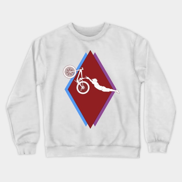 MTB - Epic Slopestyle Bike Jump Retro Crewneck Sweatshirt by TheWanderingFools